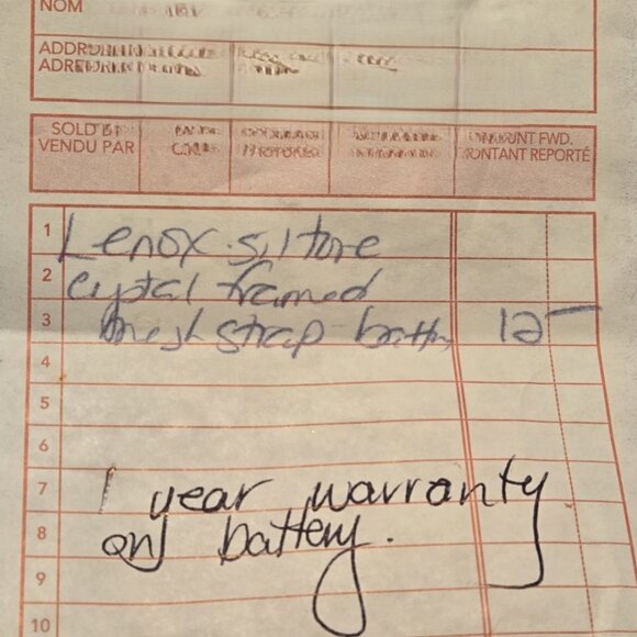 Gorgeous LENOX Crystal, Sterling Silver Butterfly Ladies Butterfly Watch - Picture 7 of 9